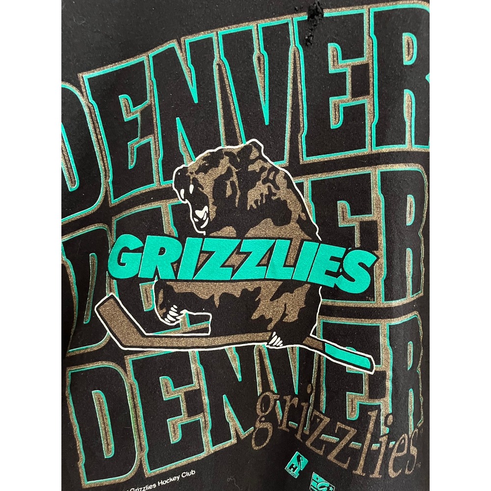 Vintage 1993 Denver‎ Grizzlies Hockey Sweatshirt - Picture 2 of 6